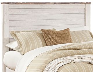 Signature Design by Ashley® Willowton Whitewash Queen Panel Headboard