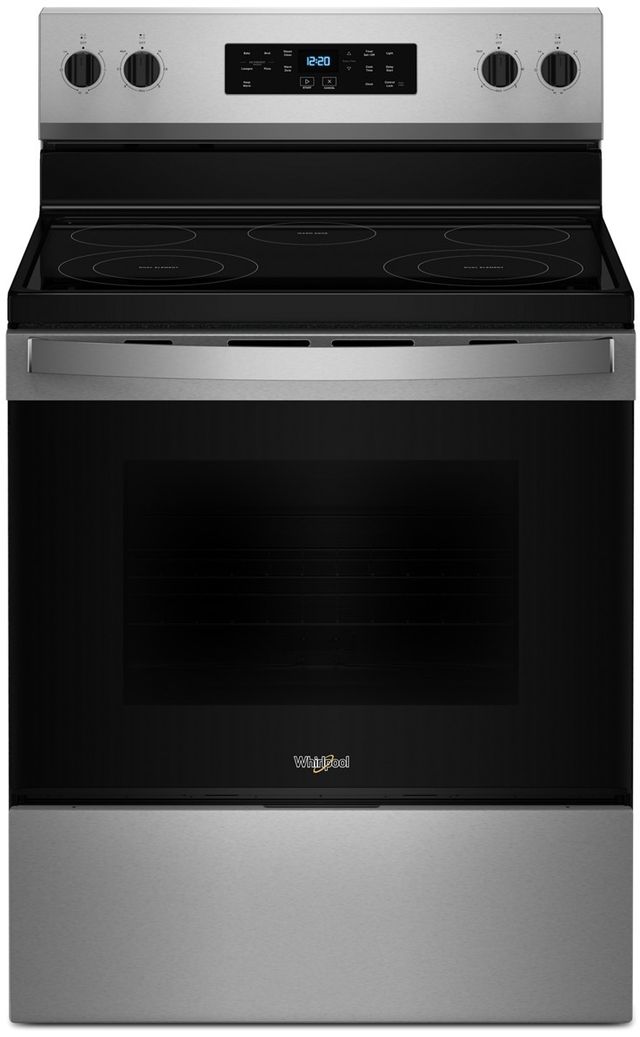 Whirlpool® 30" Fingerprint Resistant Stainless Steel Freestanding Electric Range-0