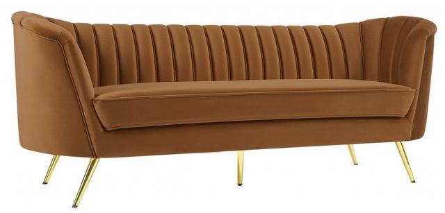Meridian Furniture Margo Saddle Velvet Sofa-0
