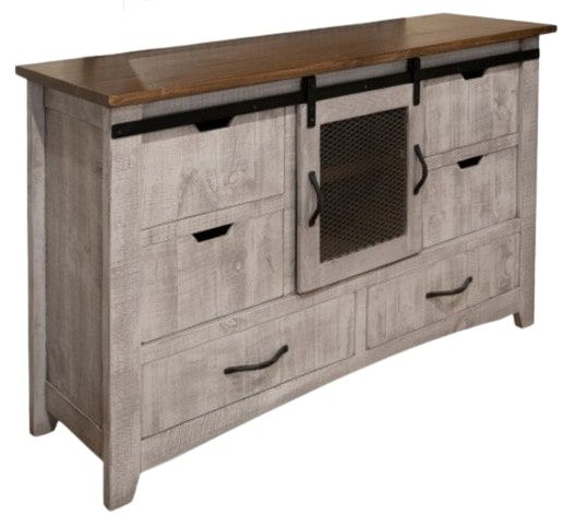 International Furniture Direct Pueblo Gray Dresser-0
