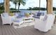 Braxton Culler Tangier Blue/White Aluminum Outdoor Sofa-1