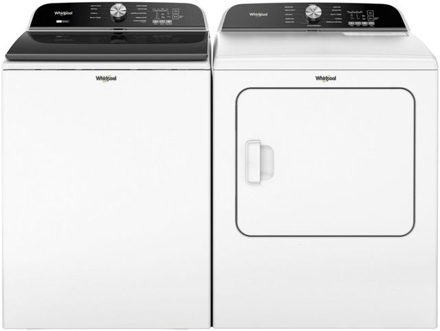 Whirlpool® White Top Load Washer & Gas Dryer Laundry Pair-0