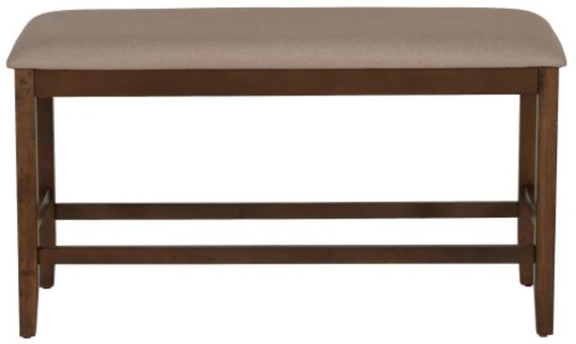 Powell® Seneca Brown Counter Backless Bench-3