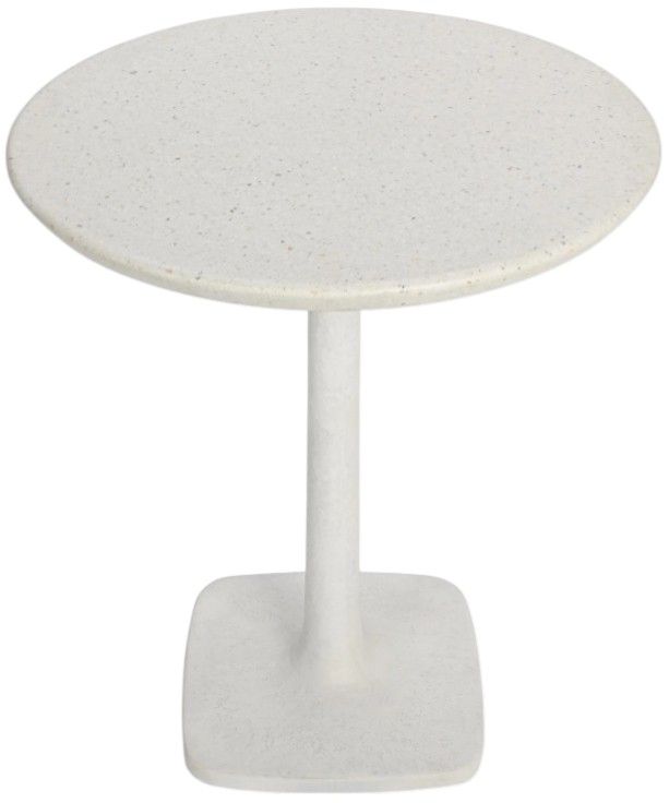 Classic Home Paulina White Concrete Outdoor Counter Table-2