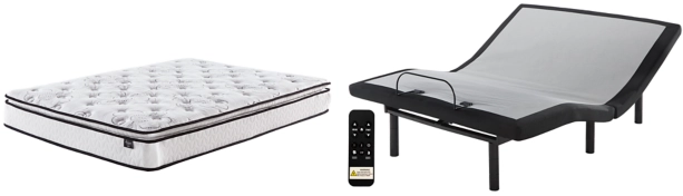 Sierra Sleep® by Ashley® Bonnell 2-Piece 10" Hybrid and Better Adjustable Base King Mattress Set-0