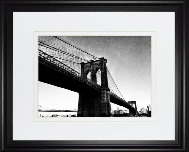 Classy Art Bridge of Brooklyn B W 1 by Acosta Wall Art-0