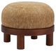 Zuo® Modern Gome Oat Yellow/Walnut Ottoman-0