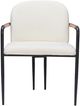 Zuo® Modern Sibu 2-Piece Black/Cream Dining Arm Chair Set-1