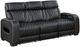 Homelegance® Fairway Black Double Power Reclining Sofa with Drop-Down Console-0