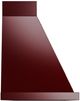Ilve® Nostalgie II Noblesse 60" Burgundy Wall Mounted Range Hood with Brass Trim-2