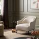 Four Hands Noel Hammered Black/Thames Cream Accent Chair-1
