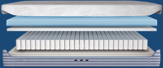 BEDGEAR® H6 Performance® Hybrid Medium Plush Tight Top Split Head King Mattress in a Box-1