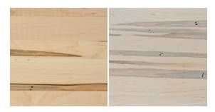 Country View Woodworking Customizable Omaha Live Edge Wormy Maple Top 96" Dining Table with Metal Base-3