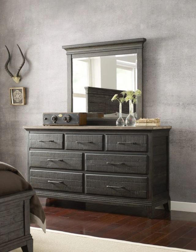 Kincaid® Plank Road Charcoal Jessup Mirror-1