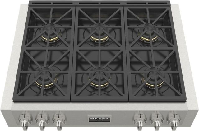 Fulgor Milano® Sofia 600 Series 36" Stainless Steel Pro Style Gas Rangetop-2