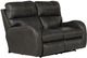 Catnapper® Angelo Gunmetal Leather Power Lay Flat Reclining Loveseat with Power Adjustable Headrest-0