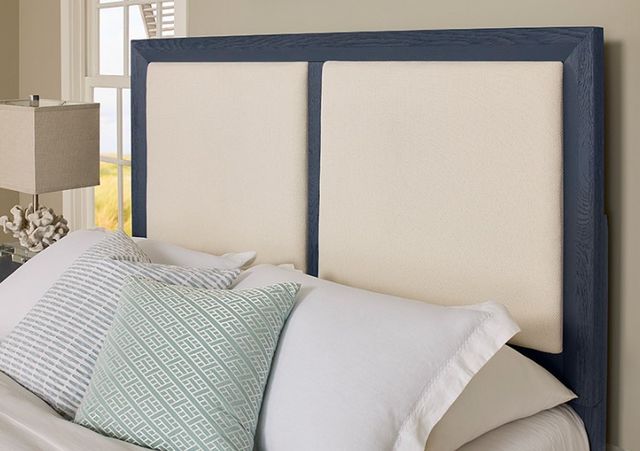 Artisan & Post by Vaughan-Bassett Indigo/Linen Queen Upholstered Bed-2