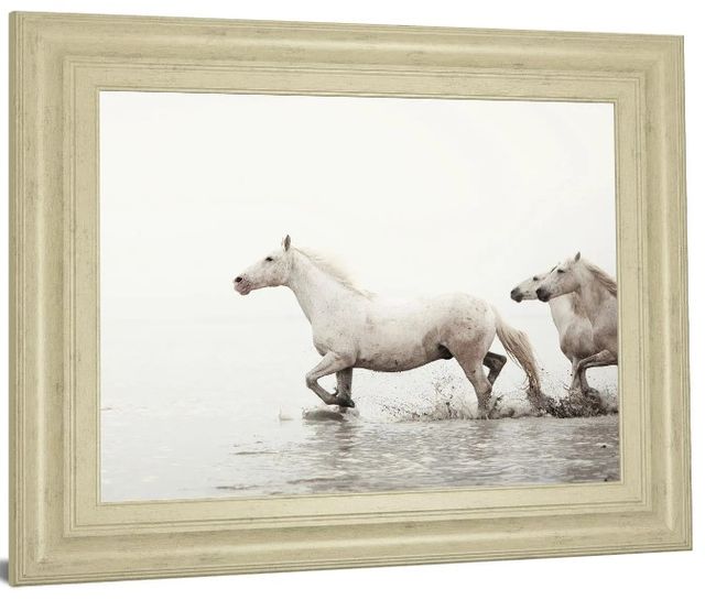 Classy Art Beige/White Courage By Irene Suchocki Wall Art-0