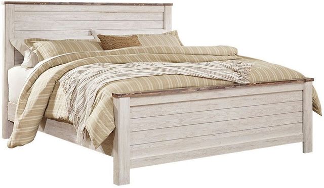 Signature Design by Ashley® Willowton Whitewash California King/King Panel Headboard-1