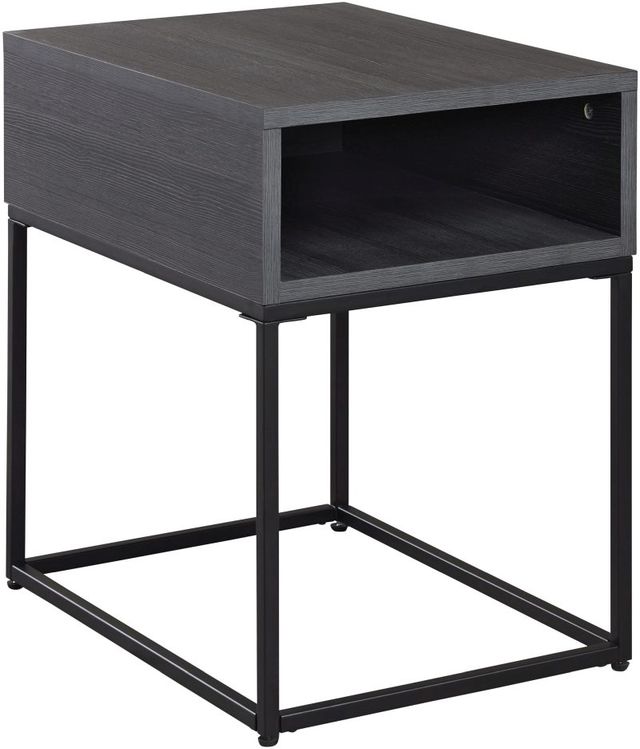 Signature Design by Ashley® Yarlow Black Rectangular End Table-0