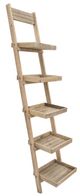 Sagebrook Home Brown 77" Wood and Metal Ladder Shelf-0