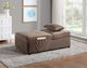 Homelegance® Garrell Brown Lift Top Storage Bench with Pullout Bed-1