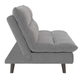 Homelegance® Mackay Light Gray Convertible Sofa Bed-4