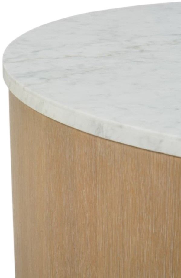 Rowe® Delray Carrara Cocktail Table with Brindle Base-3