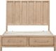 Modus Furniture Dorsey Granola Queen Panel Storage Bed-4
