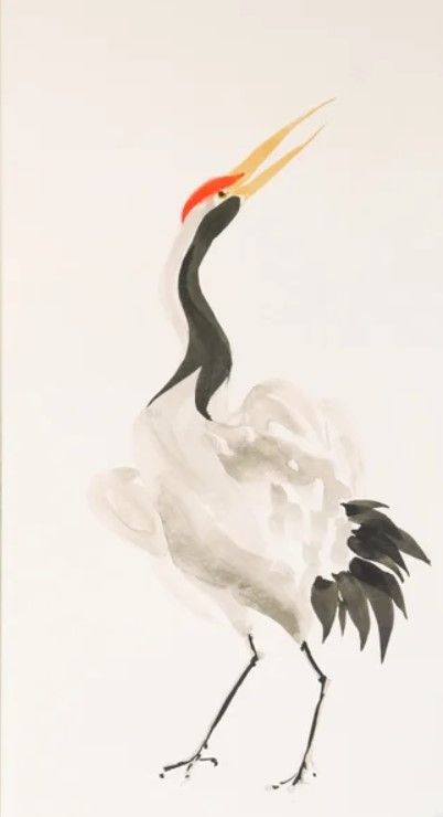Stylecraft Dann Foley Scroll Crane I Warm Wall Art-2
