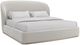 Caracole® Classic Opal Alabaster King Upholstered Panel Bed-0