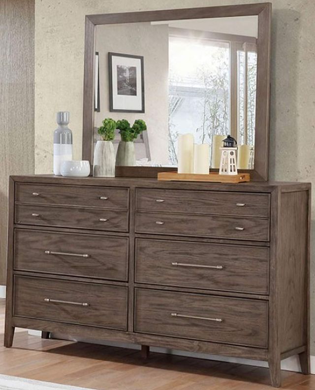 Furniture of America® Tawana Warm Gray Dresser Mirror-2