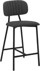 Armen Living Rococo Black/Gray Counter Stool-0