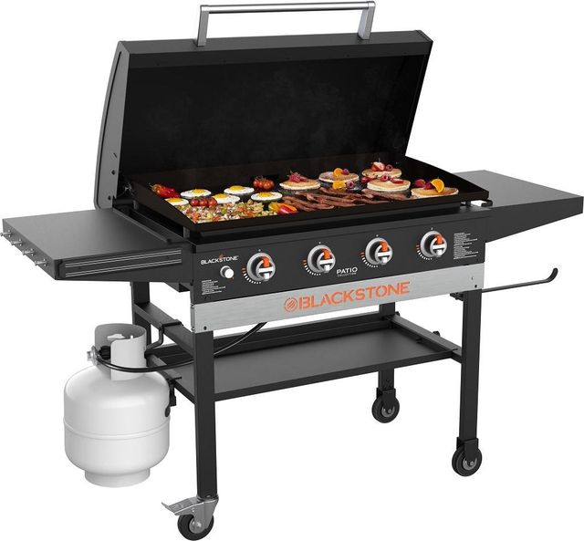 Blackstone® 4-Burner Black Freestanding Liquid Propane Grill-0