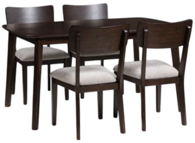 Signature Design by Ashley® Mallenette 5-Piece Merlot Dining Set-0