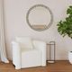Bassett Mirror Surrey White Scatter Table Black Base-4