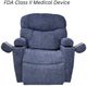 UltraComfort™ Maya Midnight Medium Wide Power Lift Recliner with Nirvana Heat and Air Massage-0