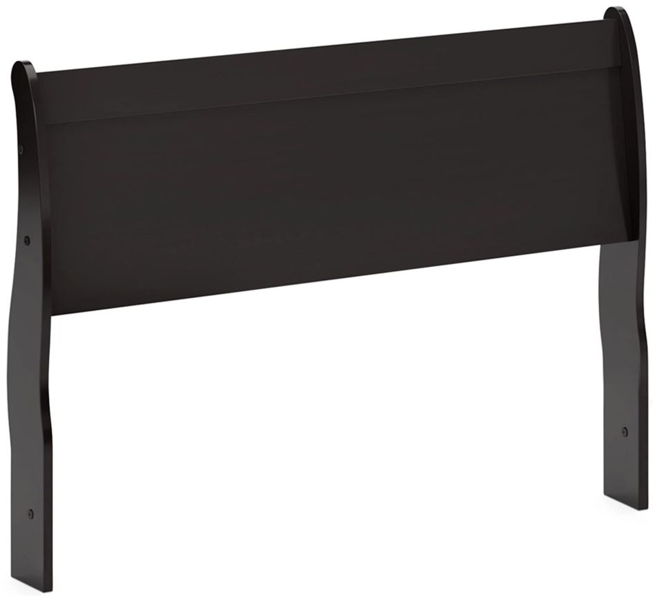 Huey Vineyard Queen Sleigh Headboard - Black Huey Vineyard Queen Sleigh Headboard - Black