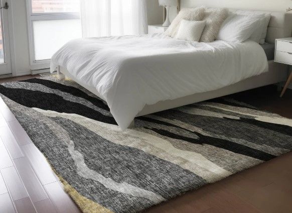 Dalyn™ Rug Company Lorenzo LN4  Black 5'x8' Area Rug-4