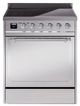 Ilve® Nostalgie II Noblesse 30'' Stainless Steel Pro Style Induction Range with Chrome Trim-0