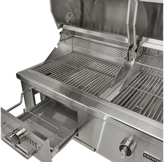 Coyote® 50" Built-In Natural Gas Stainless Steel Hybrid Grill-4