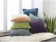 Surya Washed Cotton Velvet Denim 20"x20" Pillow Shell with Down Insert-3