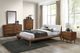 Furniture of America® Lenzburg Beige/Walnut Full Panel Bed-1