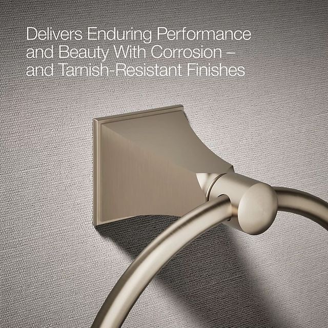 KOHLER® Memoirs® Stately Vibrant Brushed Bronze Towel Ring-4