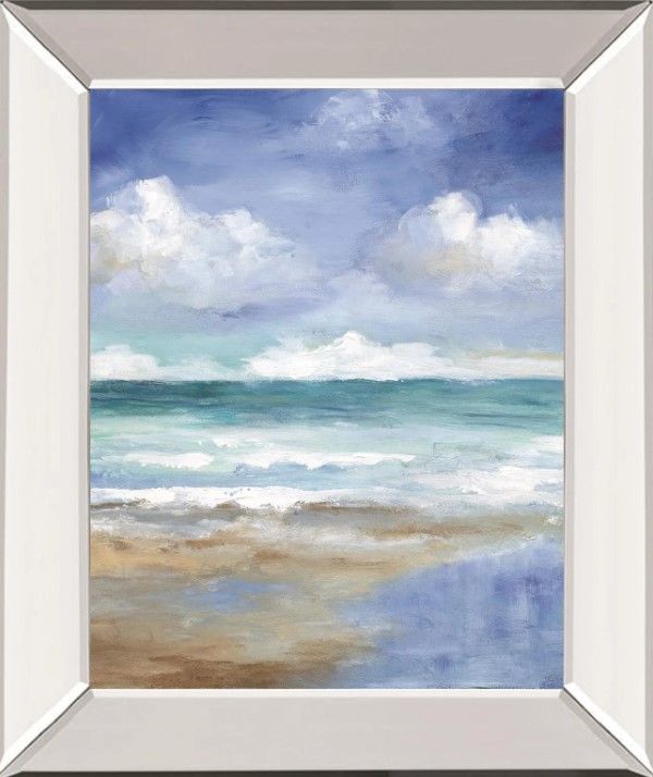 Classy Art Washy Coast II by Nan Mirrored Frame Wall Art-0
