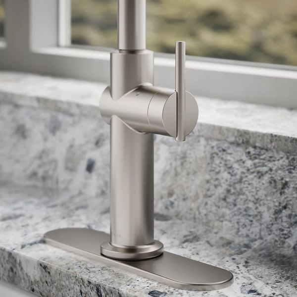 KOHLER® Crue® Vibrant Stainless Touchless Kitchen Sink Faucet with 3-Function Sprayhead-4