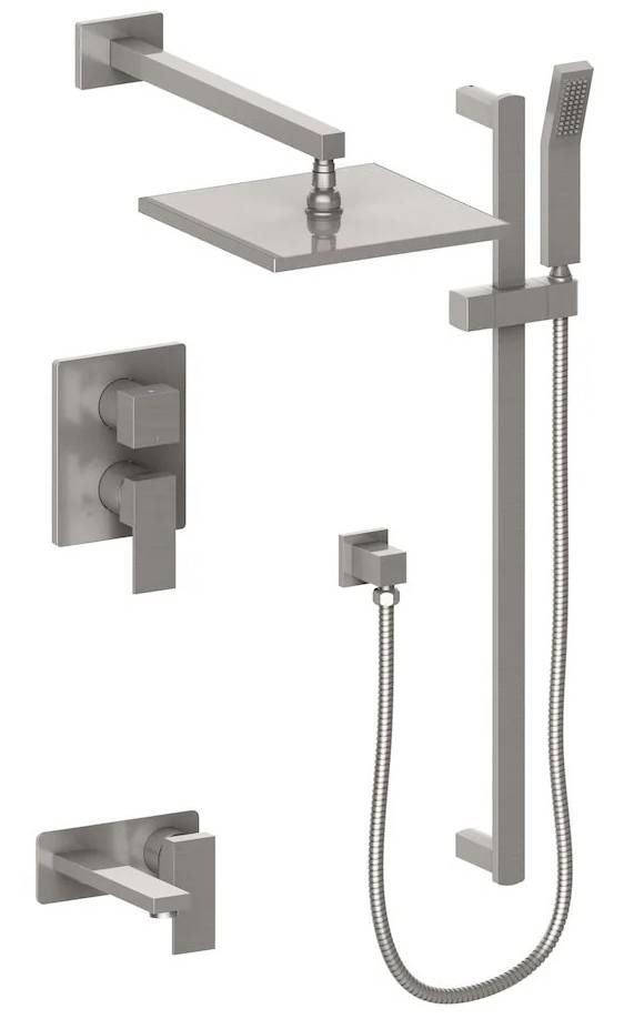 ZLINE Bliss Brushed Nickel Shower System with 16" Oversized Shower Head-0