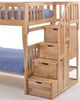 Night & Day Furniture™ Peppermint Natrual Twin/Twin Stair Bunk Bed-1