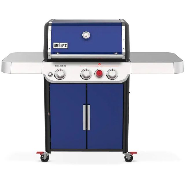 Weber GENESIS SP-E-325s Special Edition Propane Gas Grill with Sear Burner - Deep Ocean Blue -0