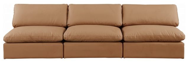 Meridian Furniture Comfy 3-Piece Cognac Modular Sectional Armless Sofa-1